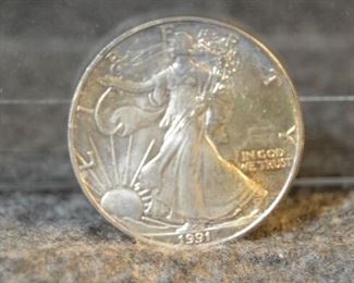 7739 1991 Walking Liberty 1oz.