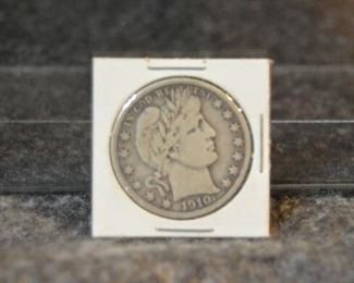 7747 1910S Barber Half Dollar