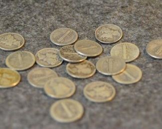 7751-(17) Dimes Mercury