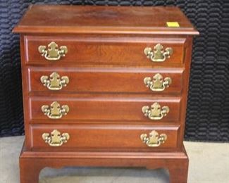 3708 Mahogany 4 Drawer Nightstand