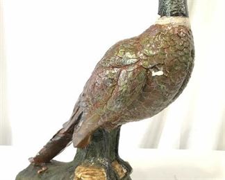 Vintage Painted Porcelain Pheasant Figure