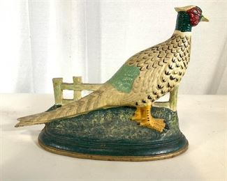 Pheasant Form Iron Figural