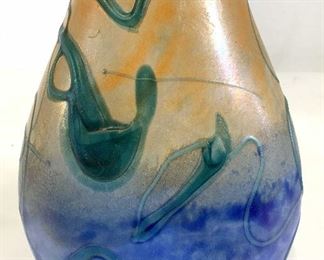 Jean Luc gambier Art Glass Vase, France