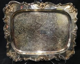 Lot 3 Silver Plated Trays, Wallace, Reed Barton