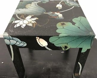 Vintage Painted Floral Detailed Footstool