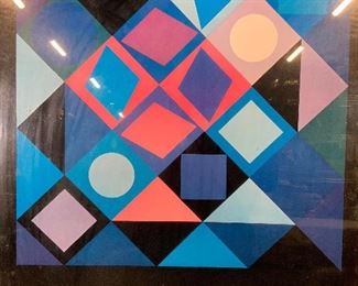 VICTOR VASARELY Sidney Janis Gallery Poster 1966