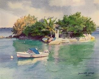 DIANA AMOS Signed Turtle Island Offset Lithograph