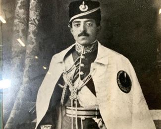 Framed Photograph of King Amir Amanulla