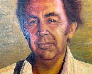 Signed Oil Painting, Portrait of Man 1978