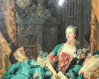 Offset Lithograph of Boucher’s Madame de Pompadour