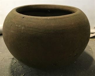 Vintage Terra Cotta Ceramic Bowl Planter