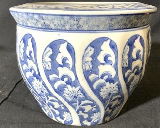 Vintage Asian Porcelain Planter Vessel