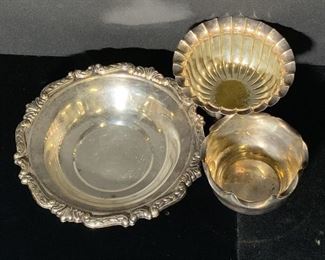 Lot3 SHERIDAN & More Antq Silver Plated Dishes