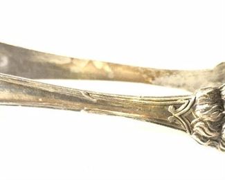 Silver Plated Claw Foot Vintage Tongs