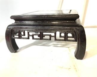 ASIAN BLK LACQUERED MODERN DISPLAY STAND