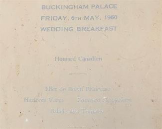 Vintage Framed BUCKINGHAM PALACE Invitation, 1960