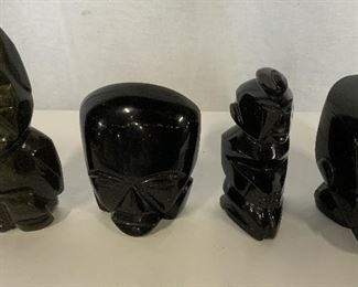 Set 4 South American Carved Stone Figurines
