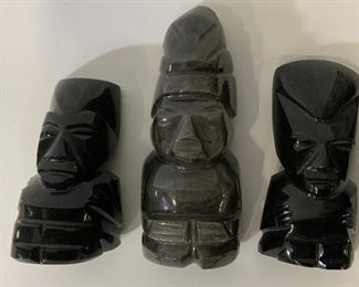 Set 3 South American Carved Stone Figurines
