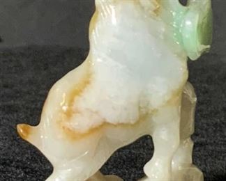 Collectible Carved JADE GOAT FIGURAL
