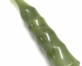 Collectible Vntg Asian Carved GREEN JADE Accessory
