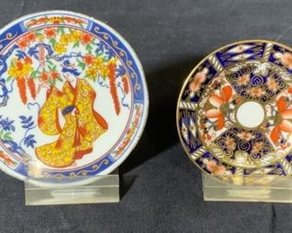 Group Porcelain Plates with Stands
