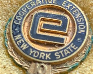 Vintage Cooperative Extension New York Lapel Pin
