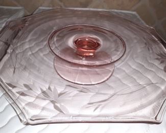 PINK SERVING PLATE