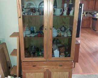 1 of 3 GLASS FRONT CABINETS