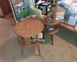 MAPLE DRUM LR TABLES