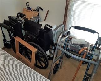 WHEEL CHAIR, WALKERS, ETC.