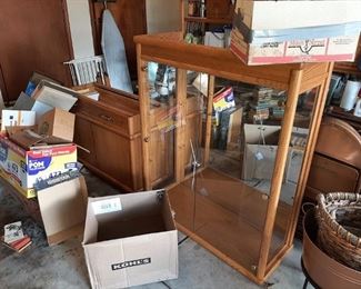 VERY NICE 2 PC. DISPLAY CABINET