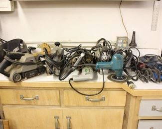 Power hand tools: sanders, saws, drills