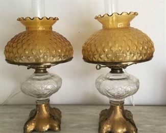 Gold Glass Lamps