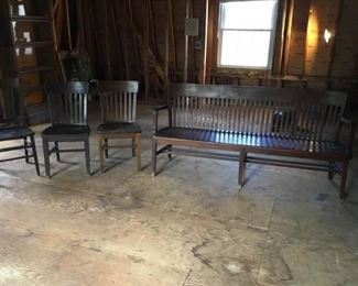 Lawyers Bench and Chairs