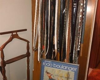 Tons of belts! 7 Closets of Clothing from all decades!