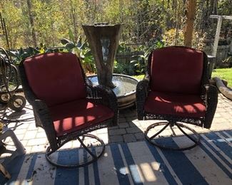 Set of 2 Wicker rockers