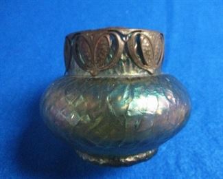 Loetz Flower Frog Vase