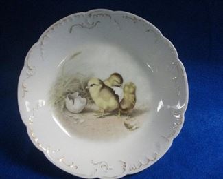 Limoges Baby Chick Babies Plate