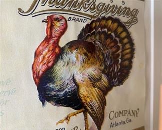 Original Thanksgiving Brand Canned Tomatoes Label, Circa 1920. #happyhunting