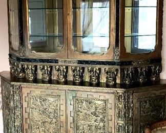 Carved oriental cabinet