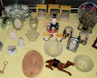 Glassware, trinkets etc.