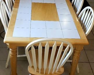 Six chair kitchen table set