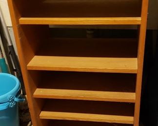 Wood shelf unit