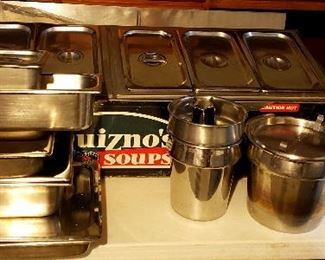 Stainless steel cookware & serving items