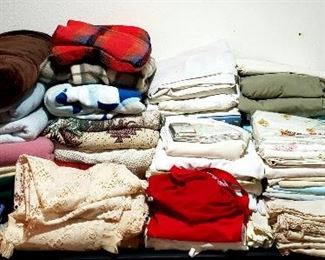 Blankets, sheets etc.