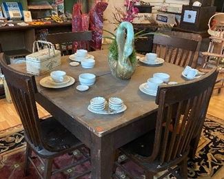 Original tables from dining hall 