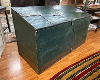 Antique primitive coal 
/wood  box from second floor 