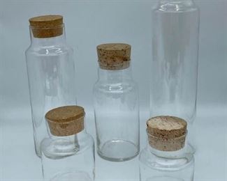 Corked Glass Containers