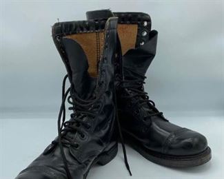 Vintage Handmade Leather Combat Boots