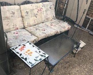 Wrought iron patio furniture